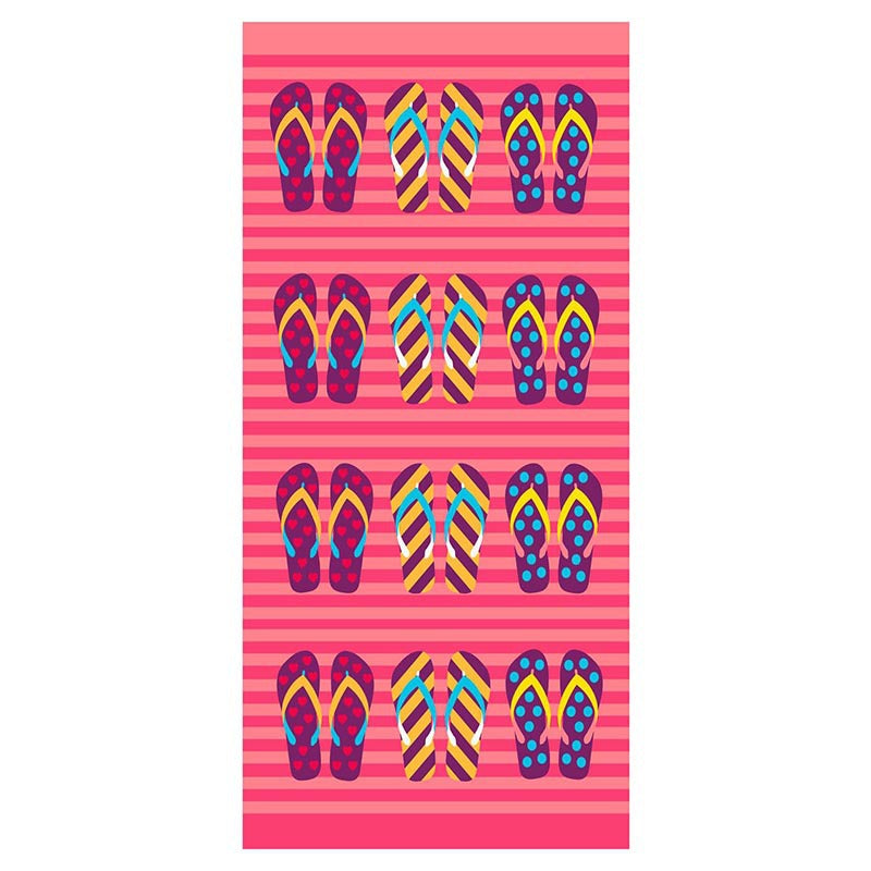 beach towels flip flops