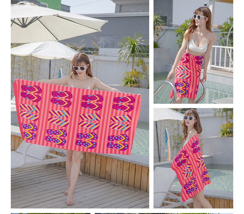 flip flop beach towel wholesale