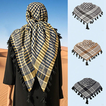 Sciarpa Shemagh Tattico Deserto Keffiyeh Testa Sciarpa al collo Avvolgente arabo con nappa, per donne e uomini, 43x43 pollici 18 Sciarpa Shemagh Tattico Deserto Keffiyeh Testa Sciarpa al collo Avvolgente arabo con nappa, per donne e uomini, 43x43 pollici 18