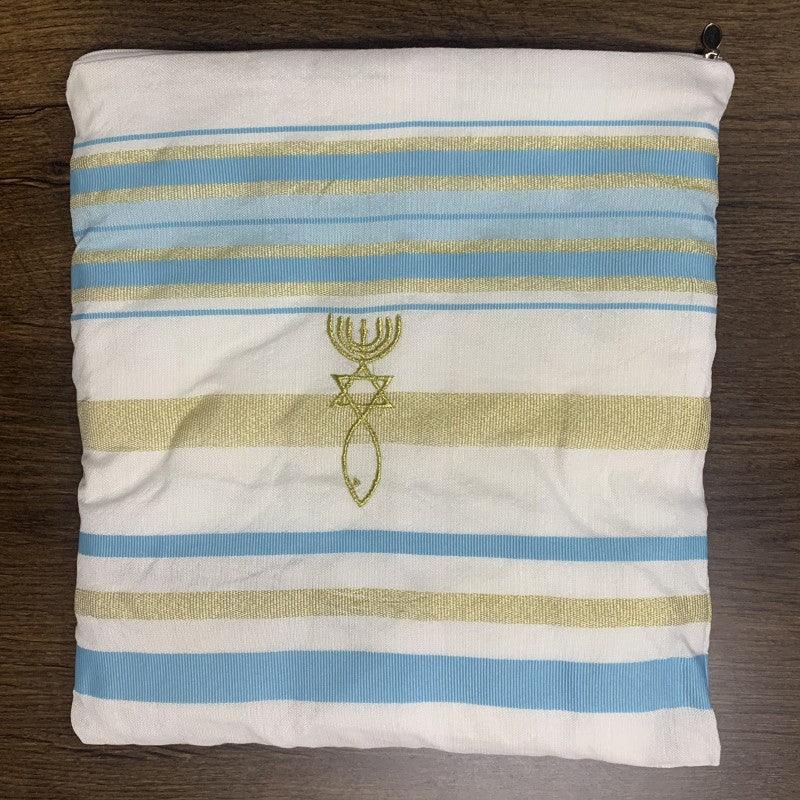 blue prayer tallit shawl​