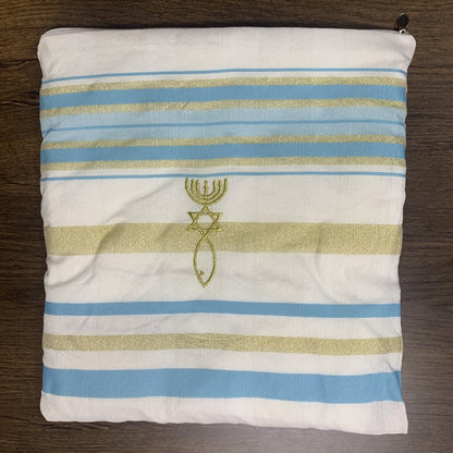 blue prayer tallit shawl​