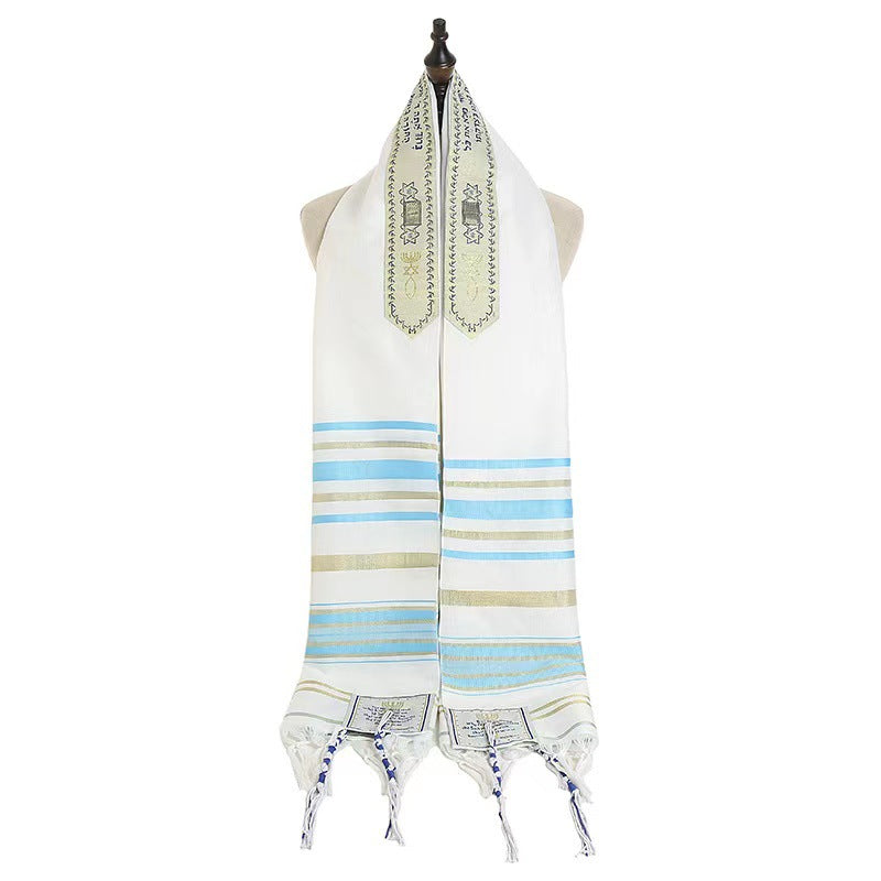 blue prayer shawl judaism