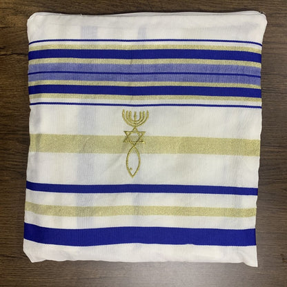 blue prayer shawl jewish