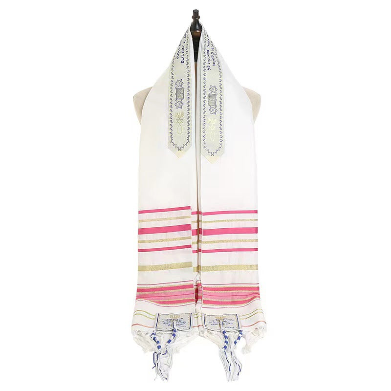 pink tallit prayer shawl​