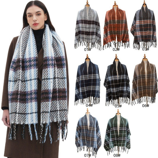 thick and soft winter scarf