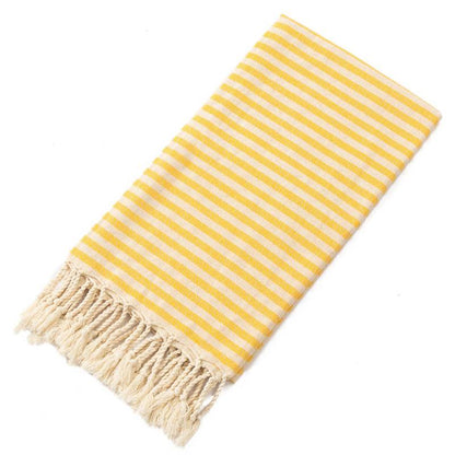 Turkish Cotton Beach Towel with Fringe