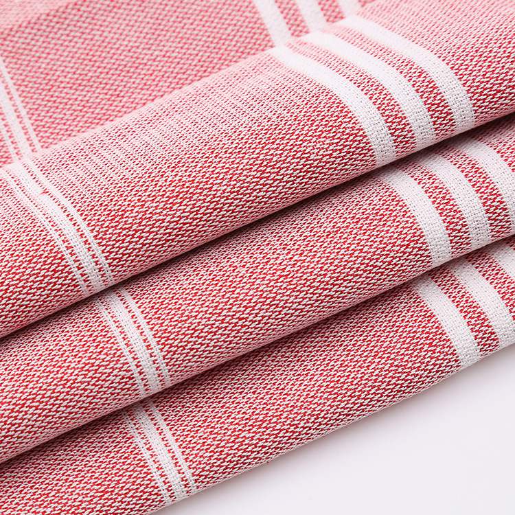 Wholesale customized cotton striped fringe Turkish sand free beach towel