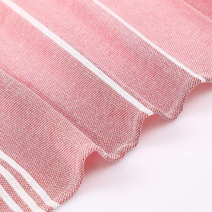 Wholesale customized cotton striped fringe Turkish sand free beach towel