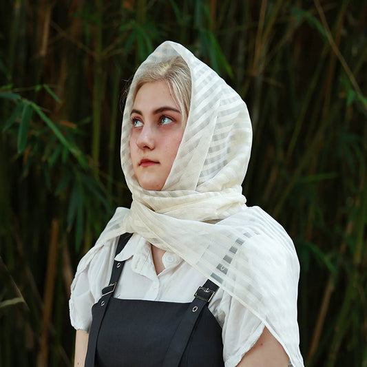 Elegant vintage headscarf