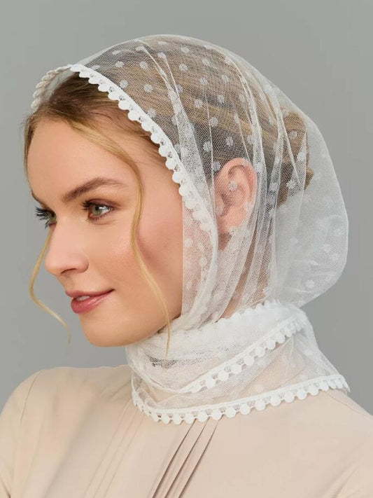Vintage Lace Head Wrap