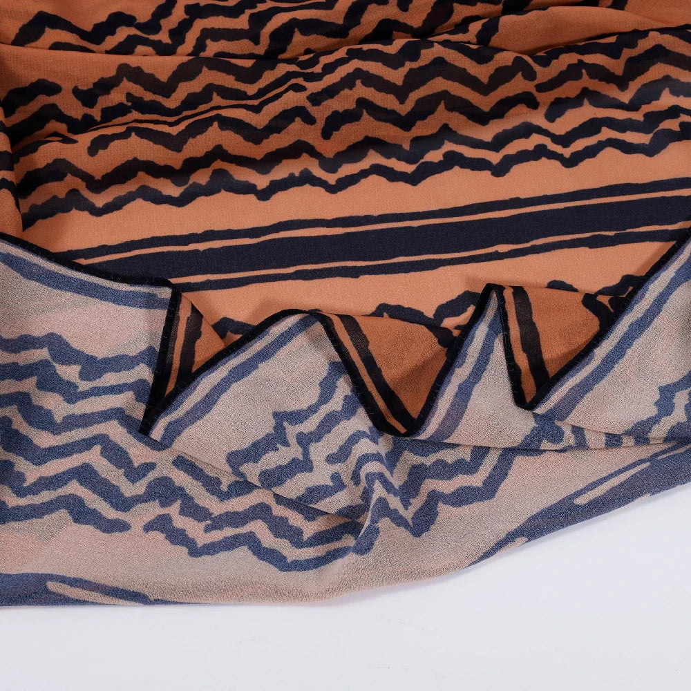Brown Keffiyeh scarf details