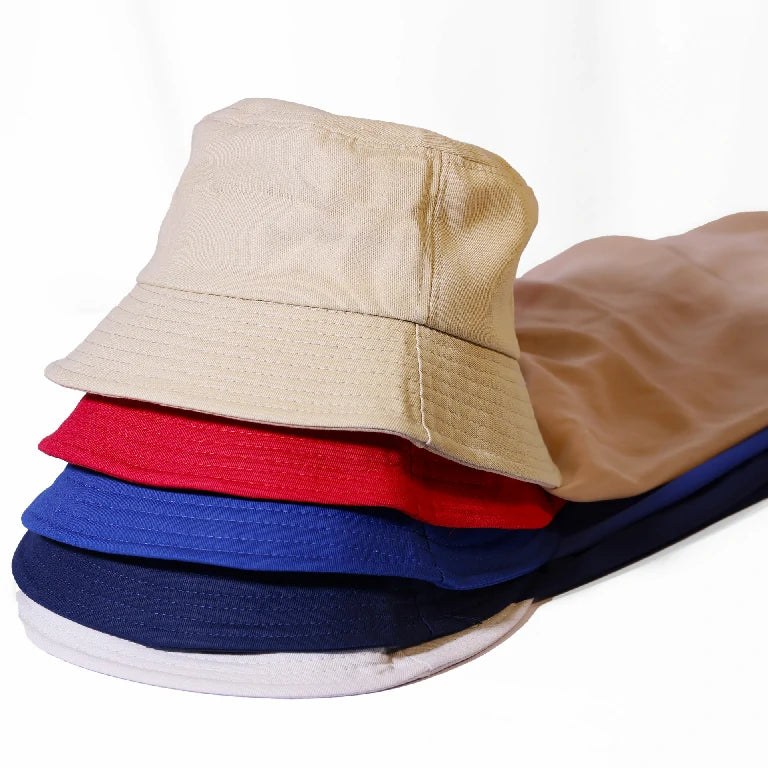 Wholesale Chiffon Bucket Hat Hijab Attached Long Scarf Instant Muslim Headscarf