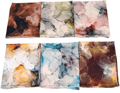 Wholesale Cracked Marble Print Chiffon Hijab Scarf Women Soft Lightweight Muslim Headscarf Shawl
