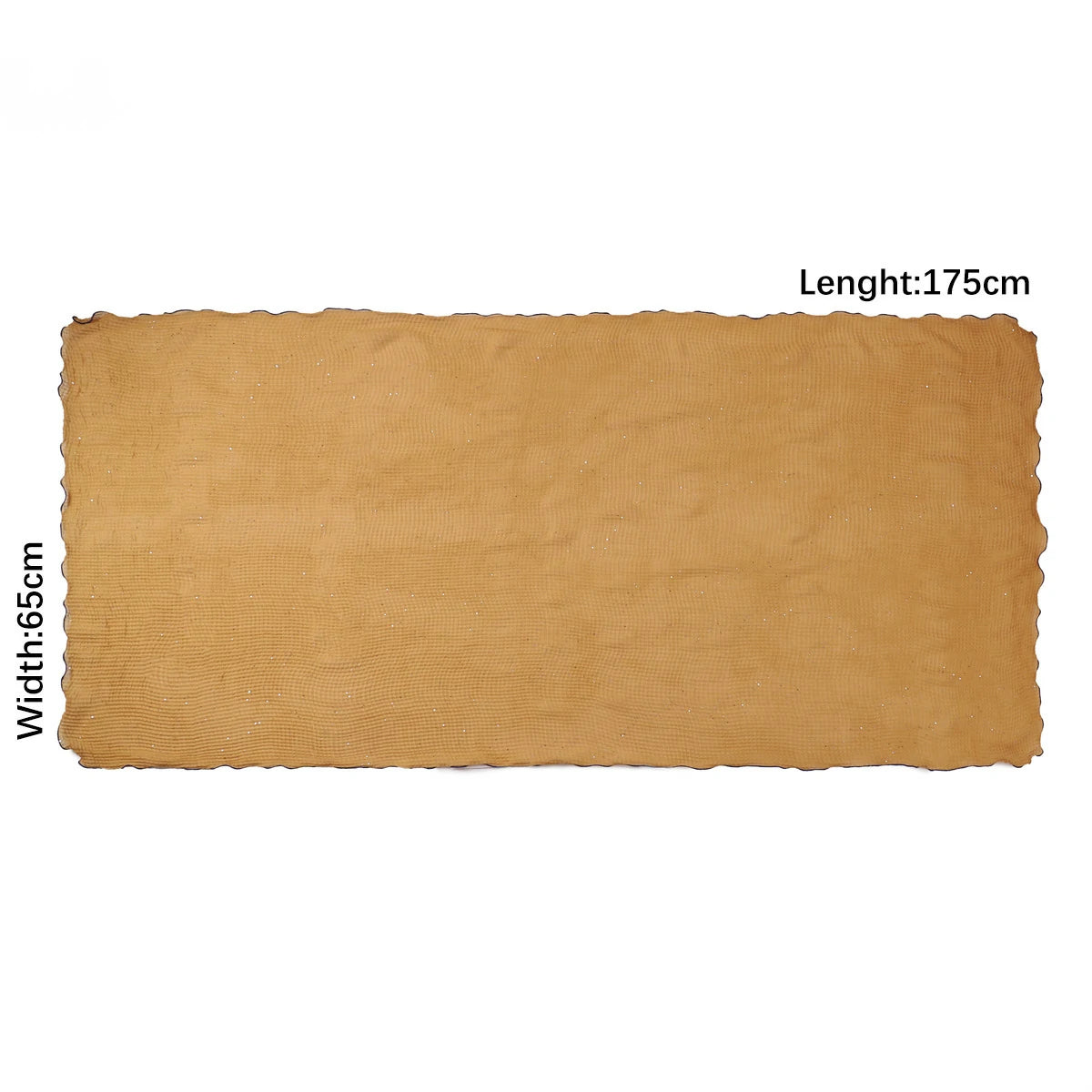 Wholesale Crinkle Hijab Sequins Contrasting Trim Lightweight Chiffon Scarf Shawl