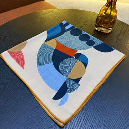 Wholesale Custom Digital Printing Scarf Abstract Horse Pattern Multicolor Design