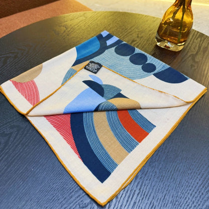 Wholesale Custom Digital Printing Scarf Abstract Horse Pattern Multicolor Design