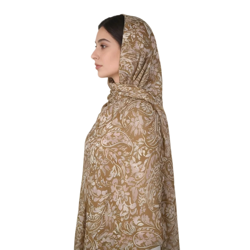 Wholesale Elegant Paisley Scarf Floral Printed Chiffon Hijabs Pack