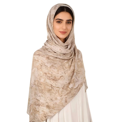 Wholesale Elegant Paisley Scarf Floral Printed Chiffon Hijabs Pack