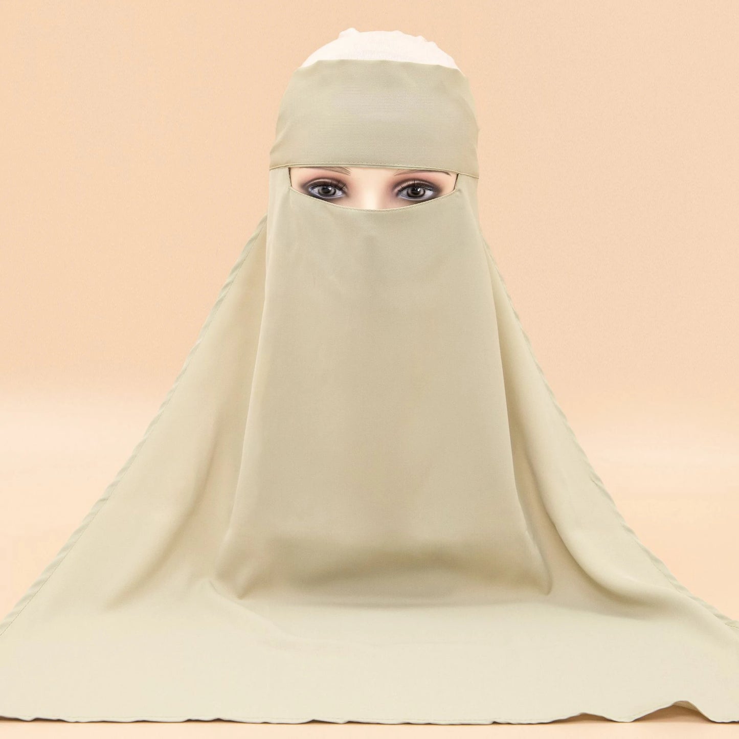 yellow full Cover Niqab