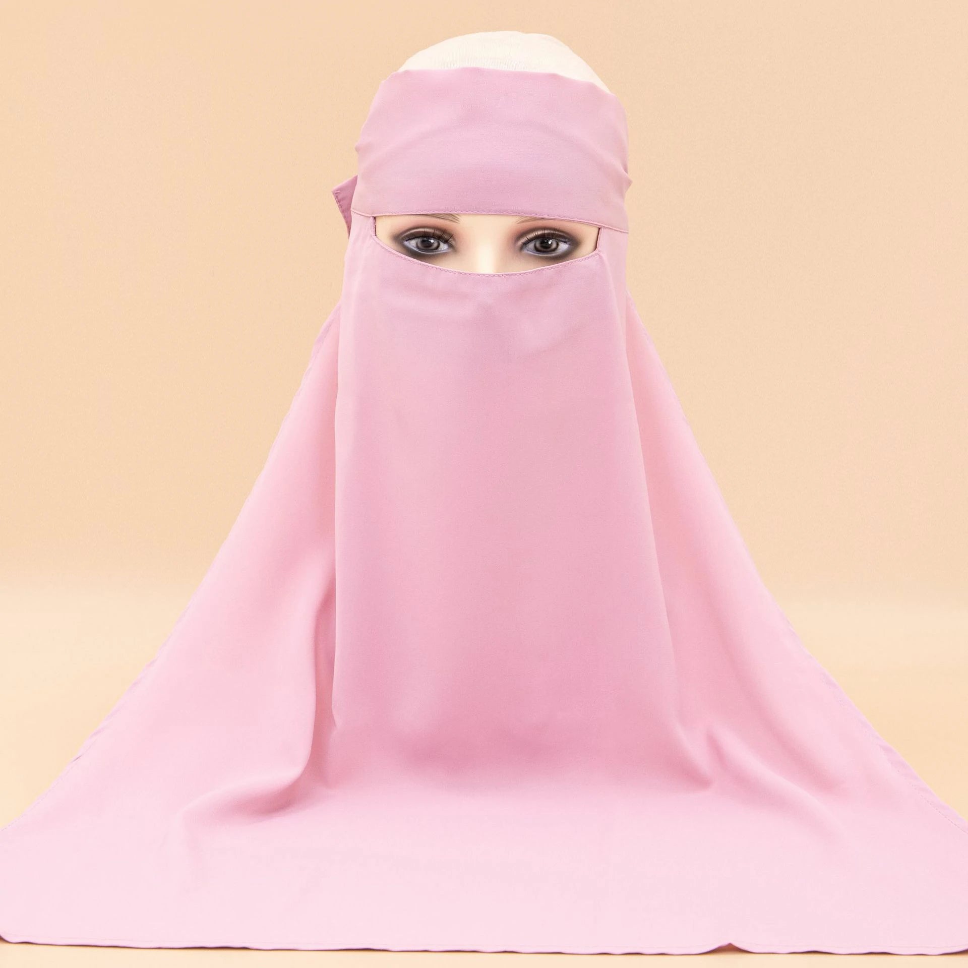 pink full Cover Niqab