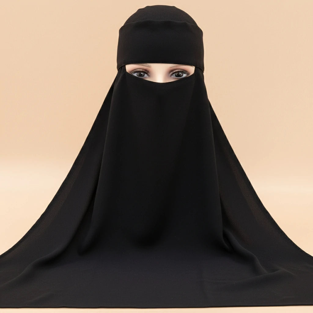 black full Cover Niqab