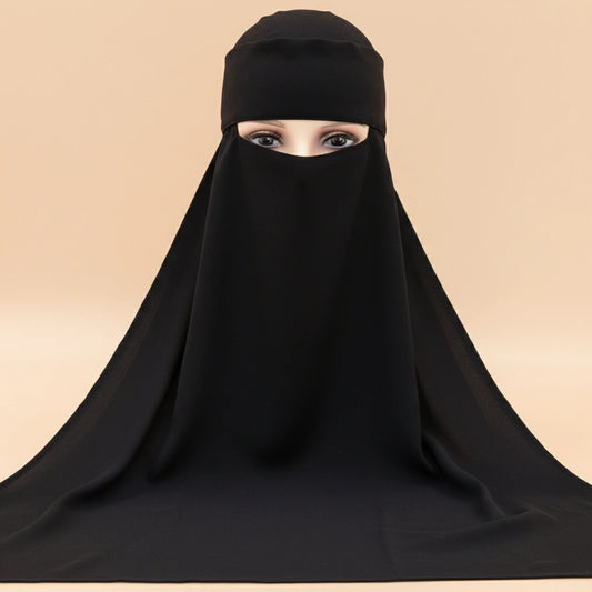 black full Cover Niqab
