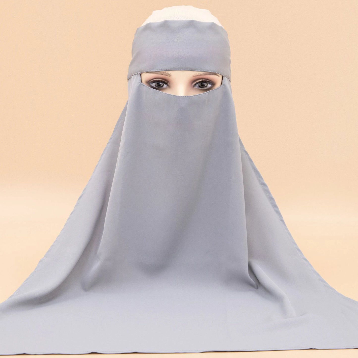 blue full Cover Niqab