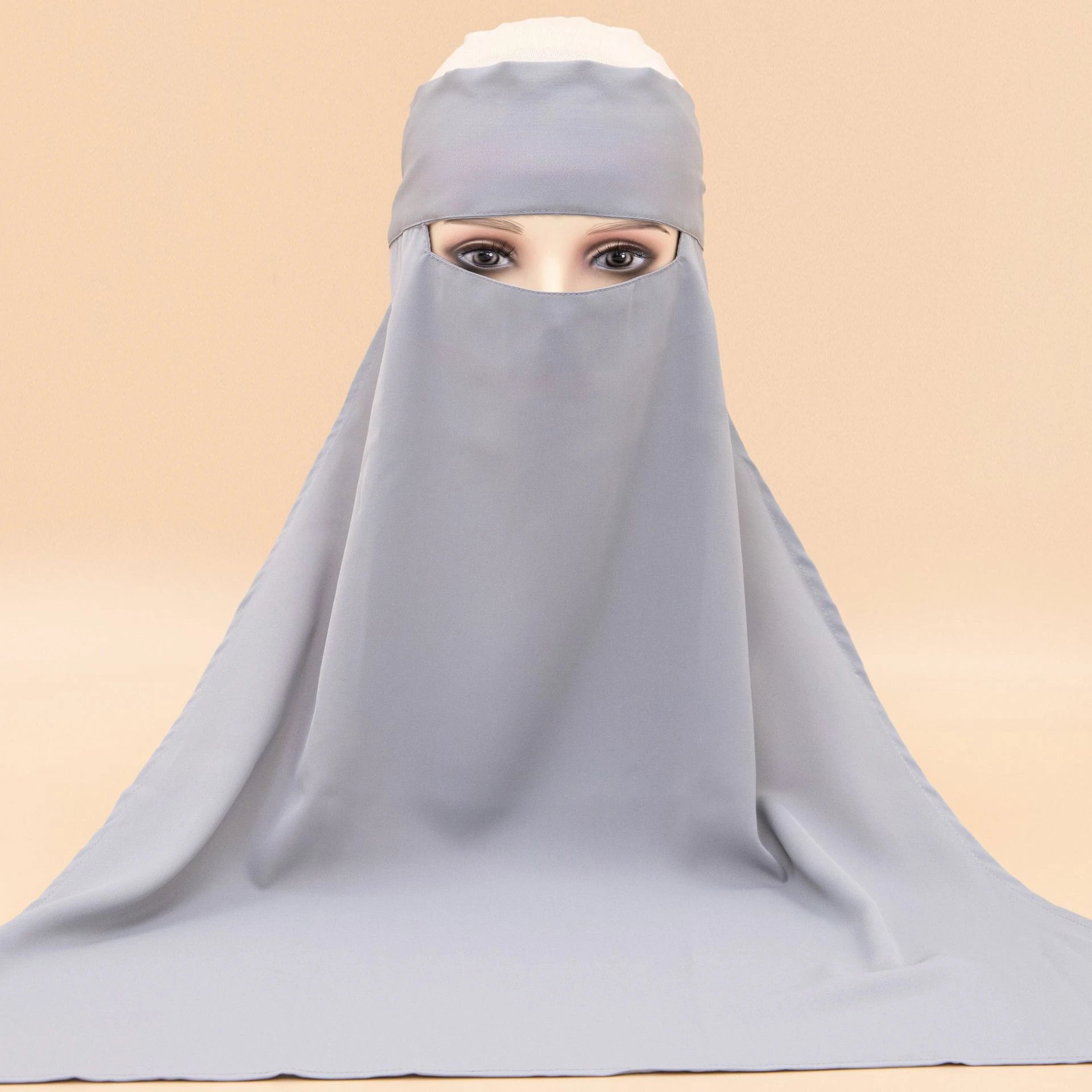 blue full Cover Niqab