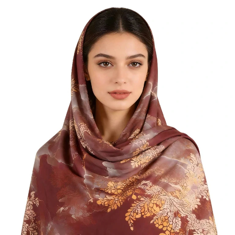 Wholesale Floral Chiffon Hijab Scarf Pack Luxury Printed Headscarf for Resellers