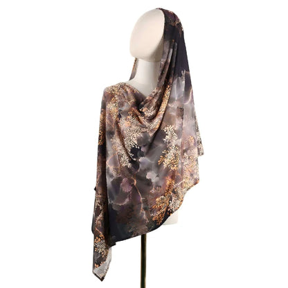 Wholesale Floral Chiffon Hijab Scarf Pack Luxury Printed Headscarf for Resellers
