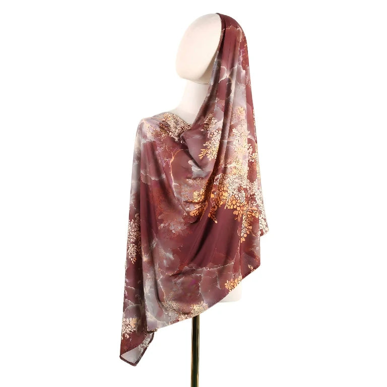 Wholesale Floral Chiffon Hijab Scarf Pack Luxury Printed Headscarf for Resellers