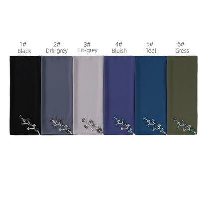 Wholesale Floral Diamond Premium Chiffon Hijab Islamic Scarf