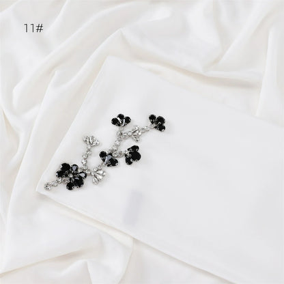 Wholesale Floral Diamond Premium Chiffon Hijab Islamic Scarf