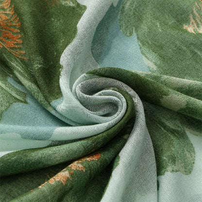 Wholesale Floral Silk Scarves for Women Lightweight Square Chiffon Scarf