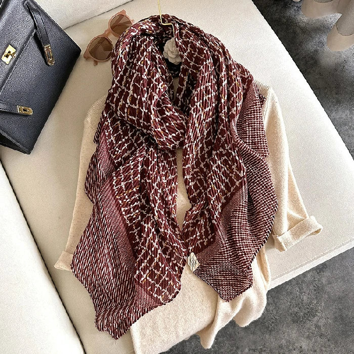 red striped scarf