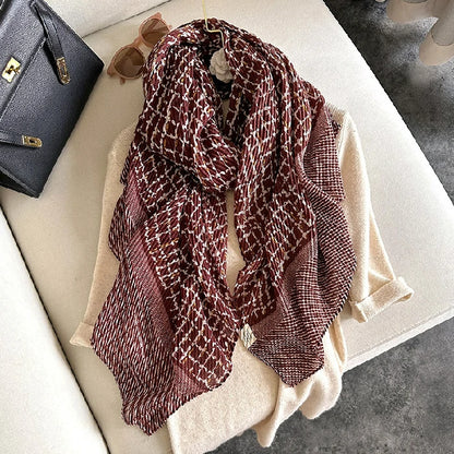 red striped scarf