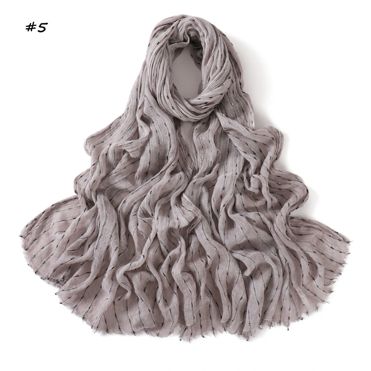 pink Glitter Stripe Hijab