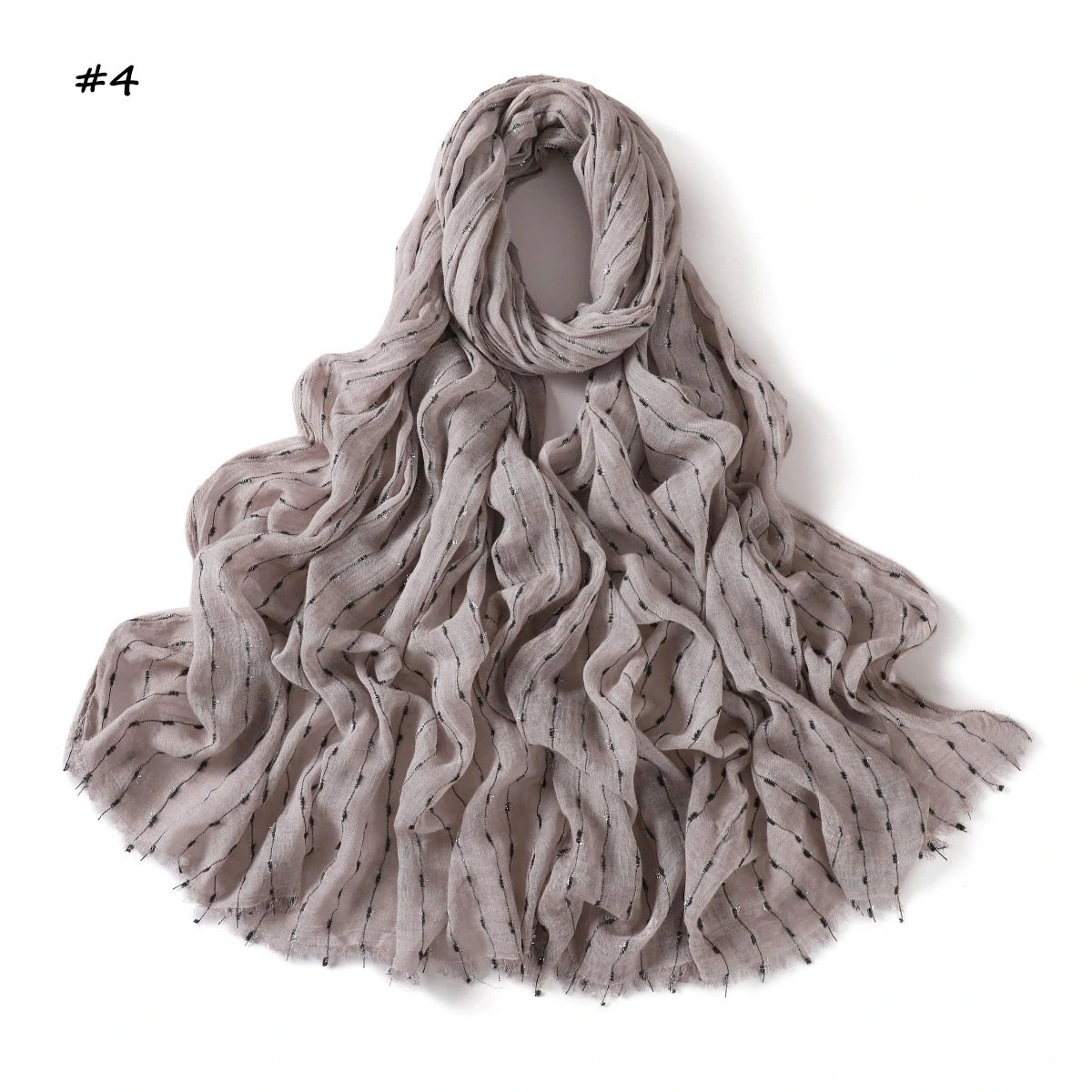 pink Glitter Stripe Hijab