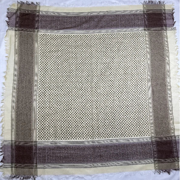 yellow and rad keffiyeh