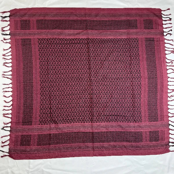 rad and black keffiyeh