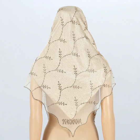 Beige Muslim Hijab Scarf