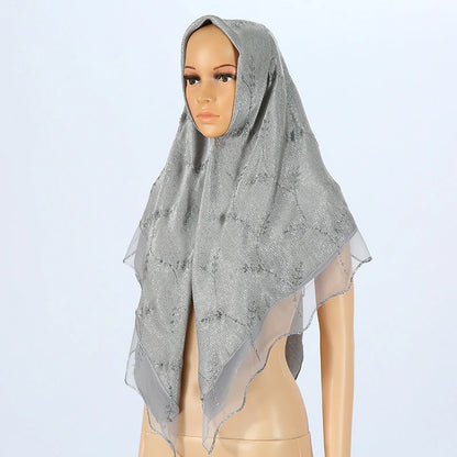 Grey Muslim Hijab Scarf