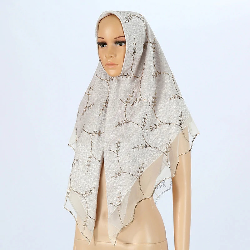 Grey Muslim Hijab Scarf