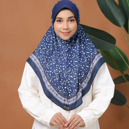 Wholesale Islamic Muslim Square Hijab Floral Pattern Scarf