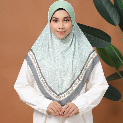 Wholesale Islamic Muslim Square Hijab Floral Pattern Scarf