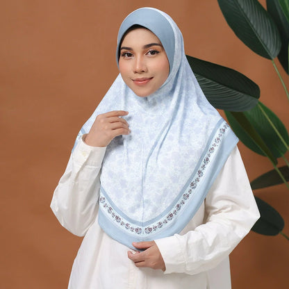 Wholesale Islamic Muslim Square Hijab Floral Pattern Scarf