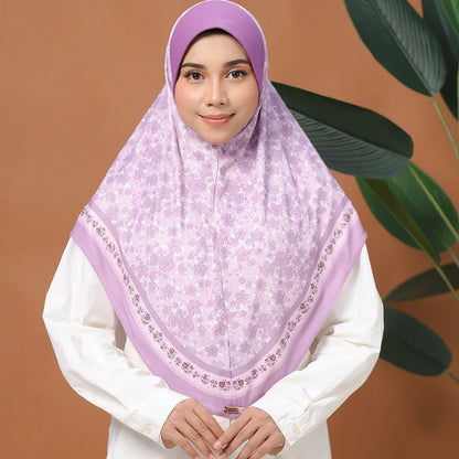 Wholesale Islamic Muslim Square Hijab Floral Pattern Scarf