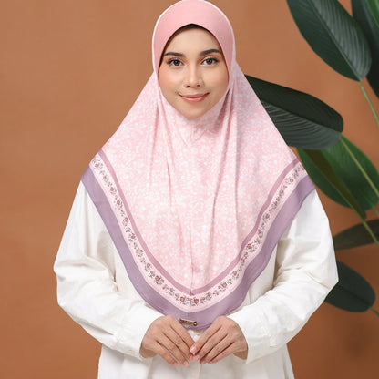 Wholesale Islamic Muslim Square Hijab Floral Pattern Scarf