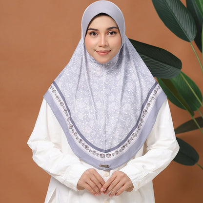 Wholesale Islamic Muslim Square Hijab Floral Pattern Scarf