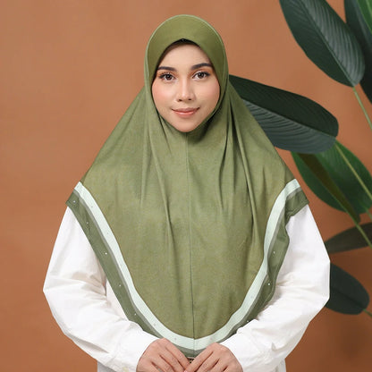 green Full Coverage Chest scarf